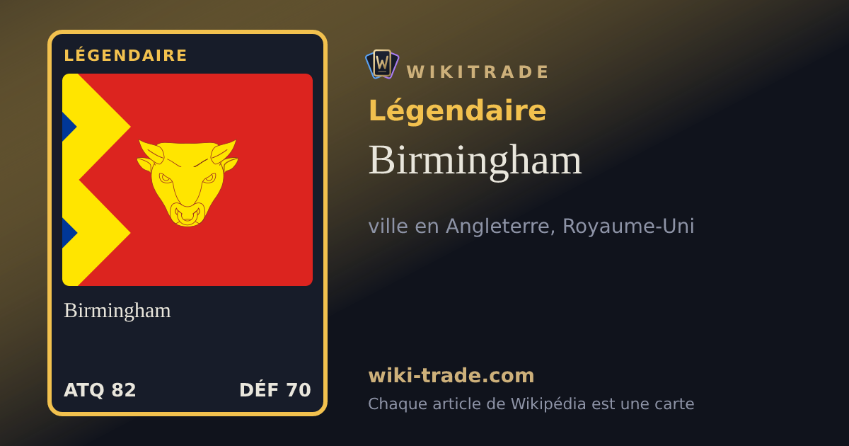 Birmingham — carte Légendaire