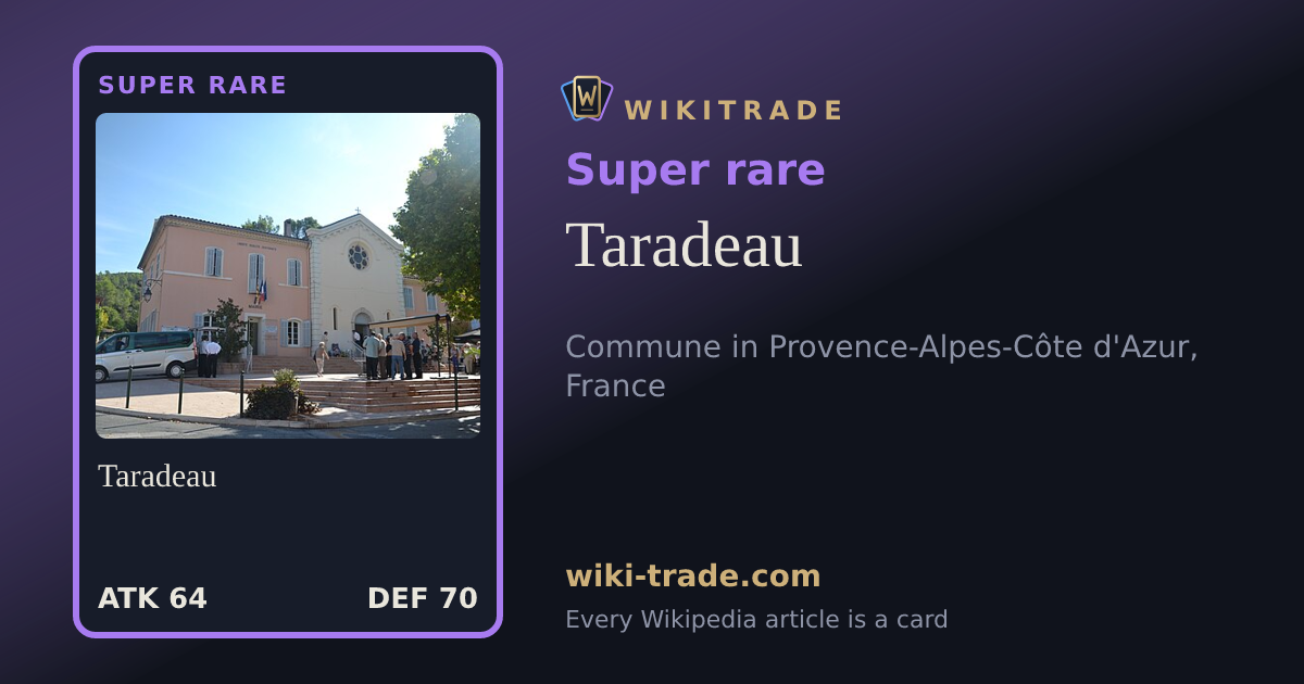 Taradeau — Super rare card