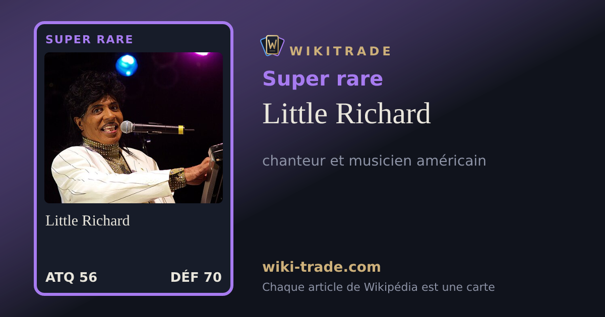 Little Richard — carte Super rare