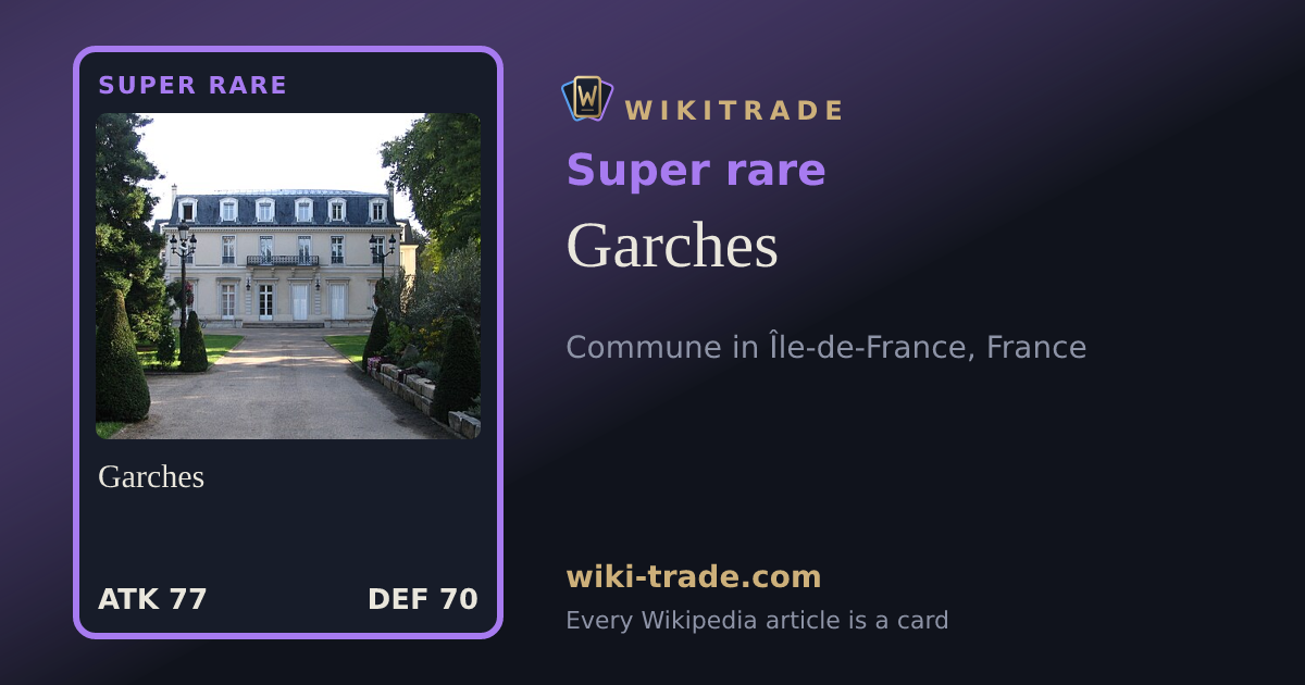 Garches — Super rare card