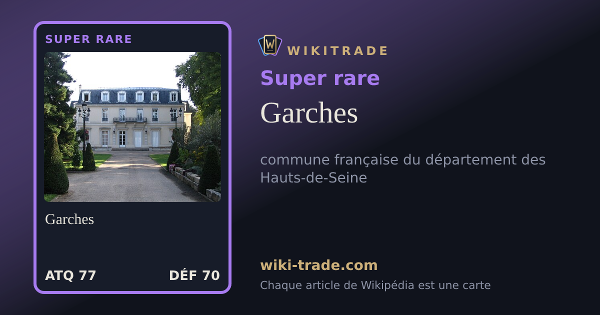 Garches — carte Super rare