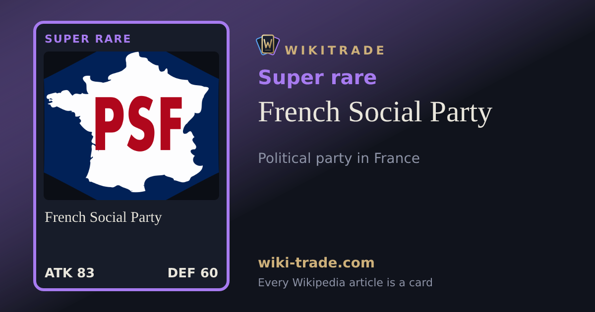 French Social Party — Super rare card
