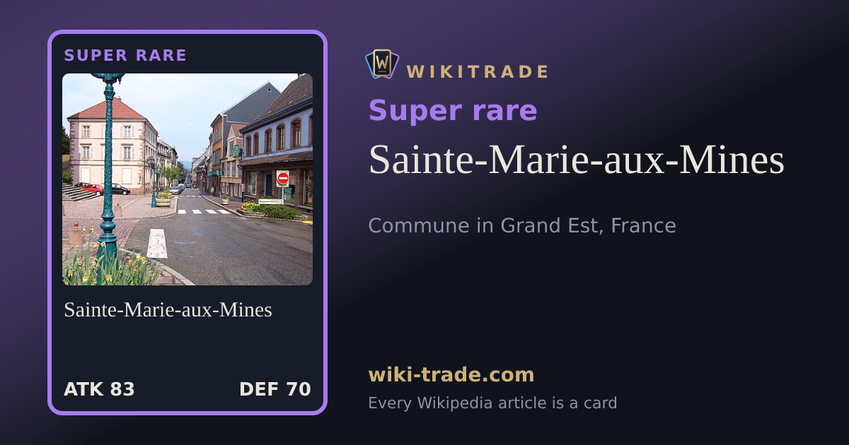 Sainte-Marie-aux-Mines — Super rare card