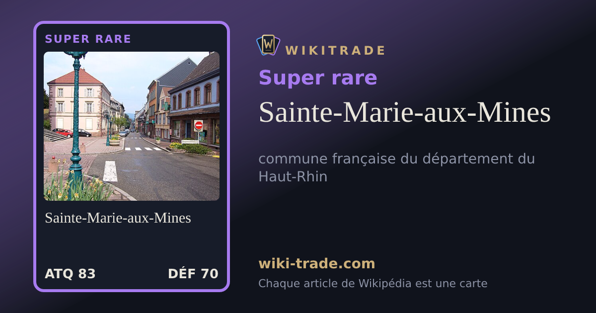 Sainte-Marie-aux-Mines — carte Super rare