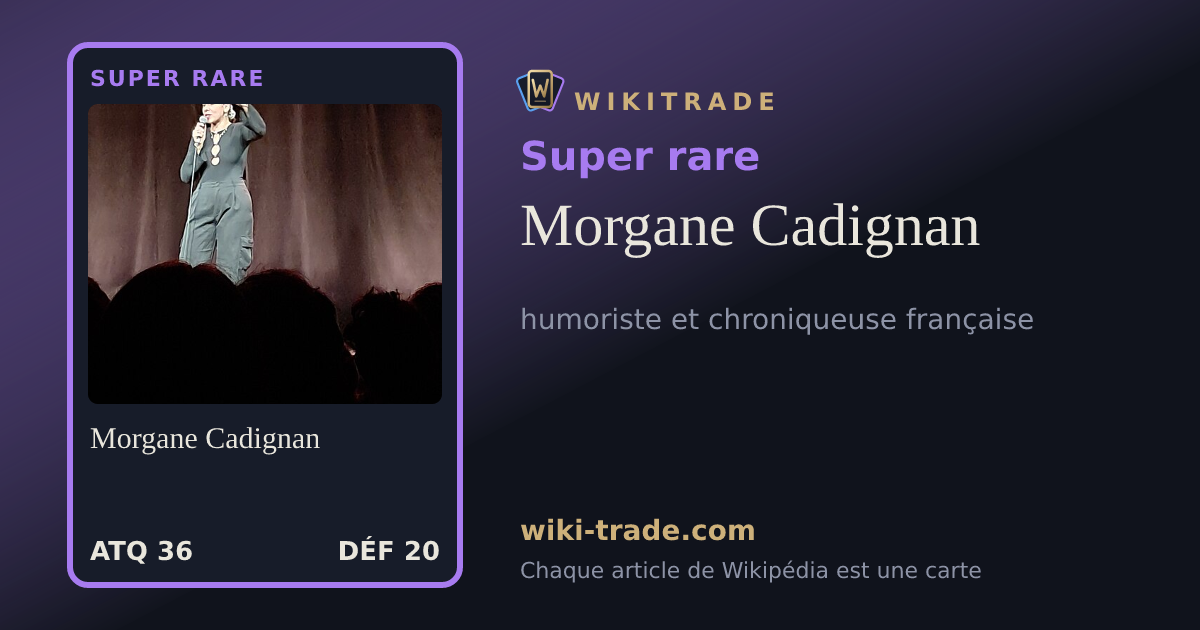 Morgane Cadignan — carte Super rare