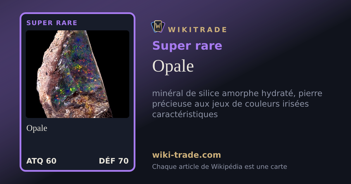 Opale — carte Super rare