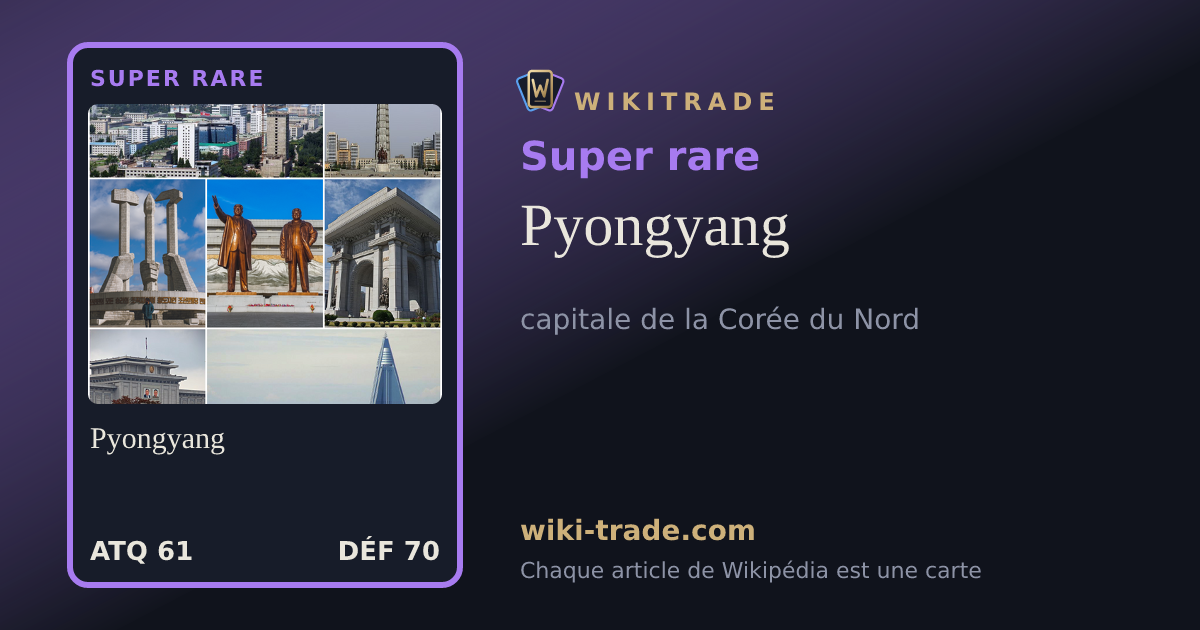 Pyongyang — carte Super rare