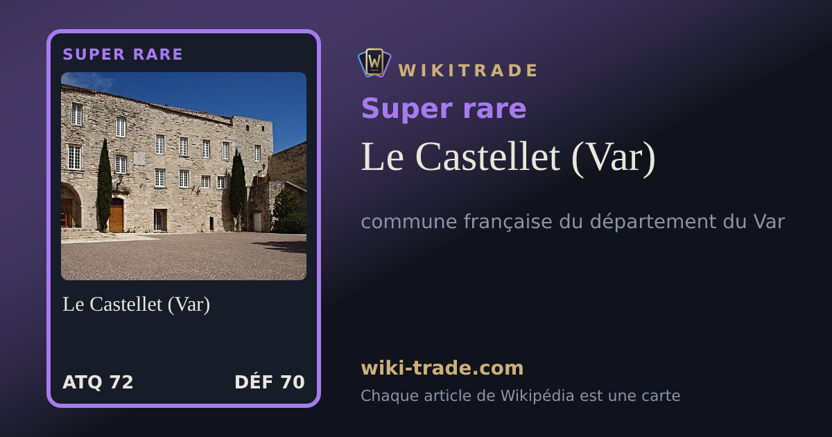Le Castellet (Var) — carte Super rare