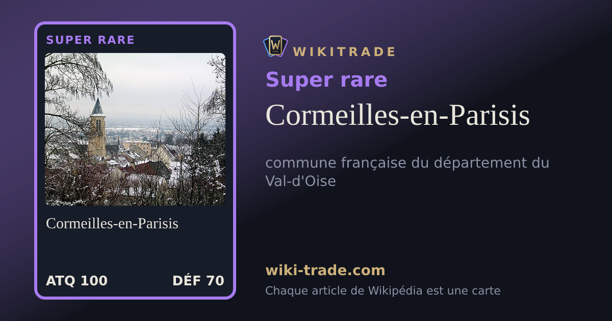 Cormeilles-en-Parisis — carte Super rare