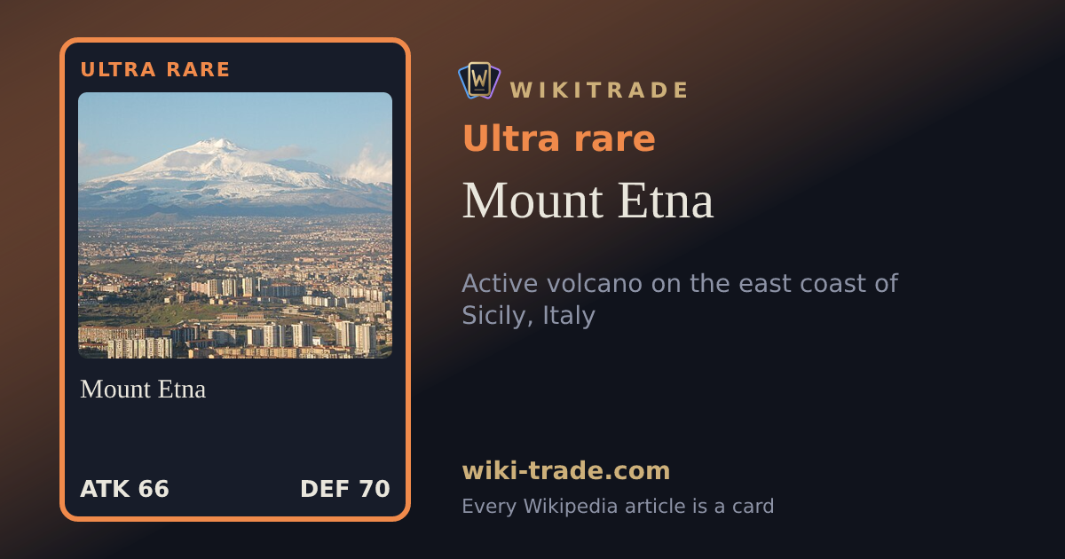 Mount Etna — Ultra rare card