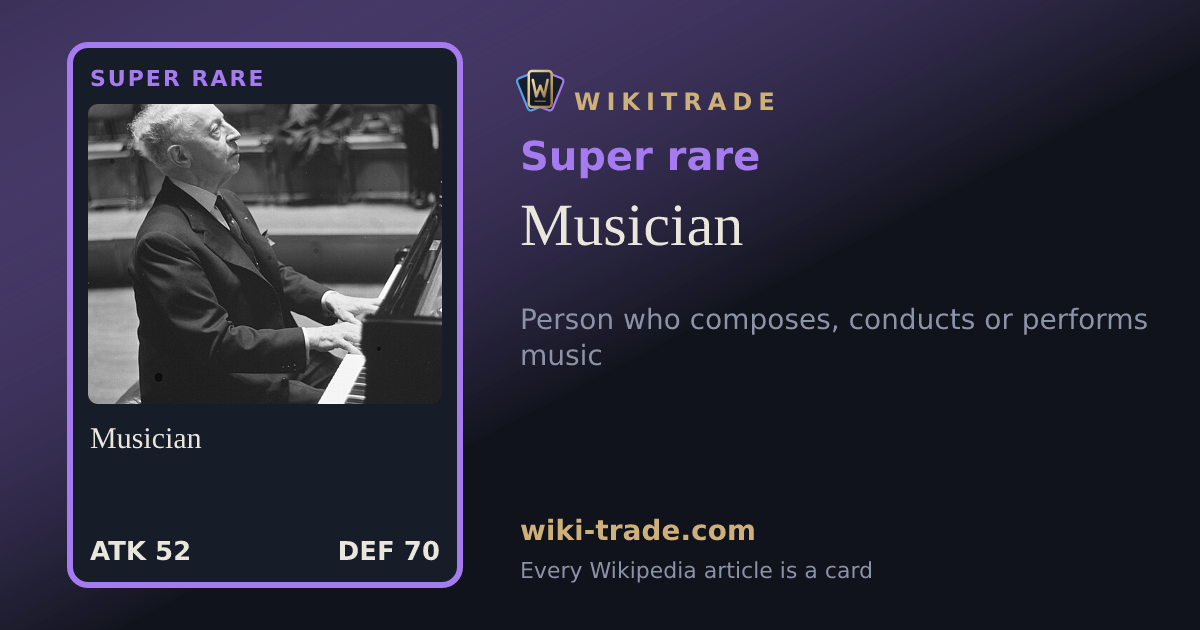 Musician — Super rare card