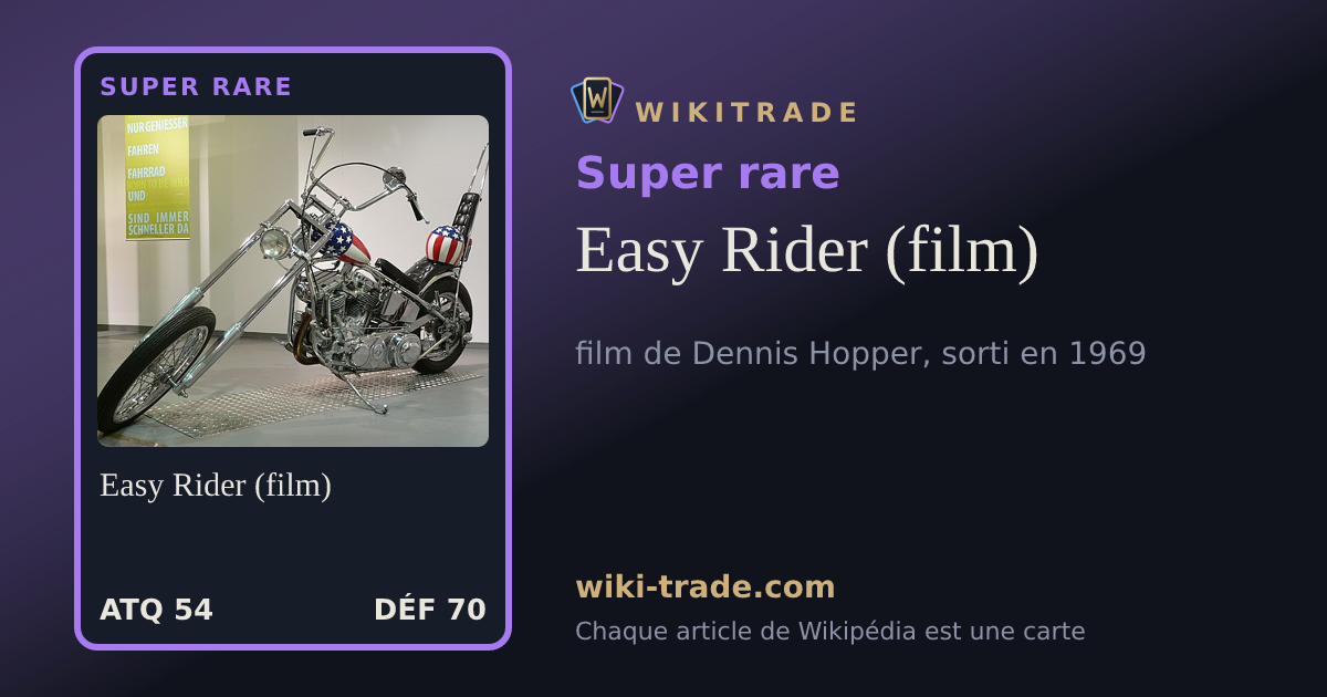 Easy Rider (film) — carte Super rare