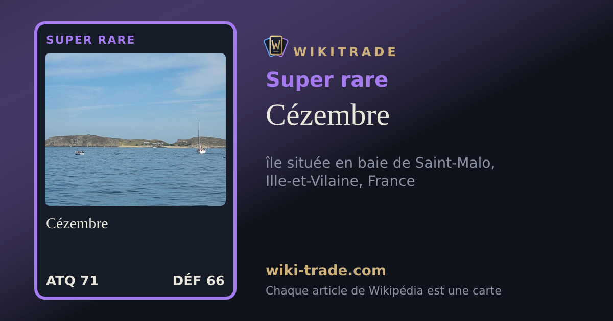 Cézembre — carte Super rare