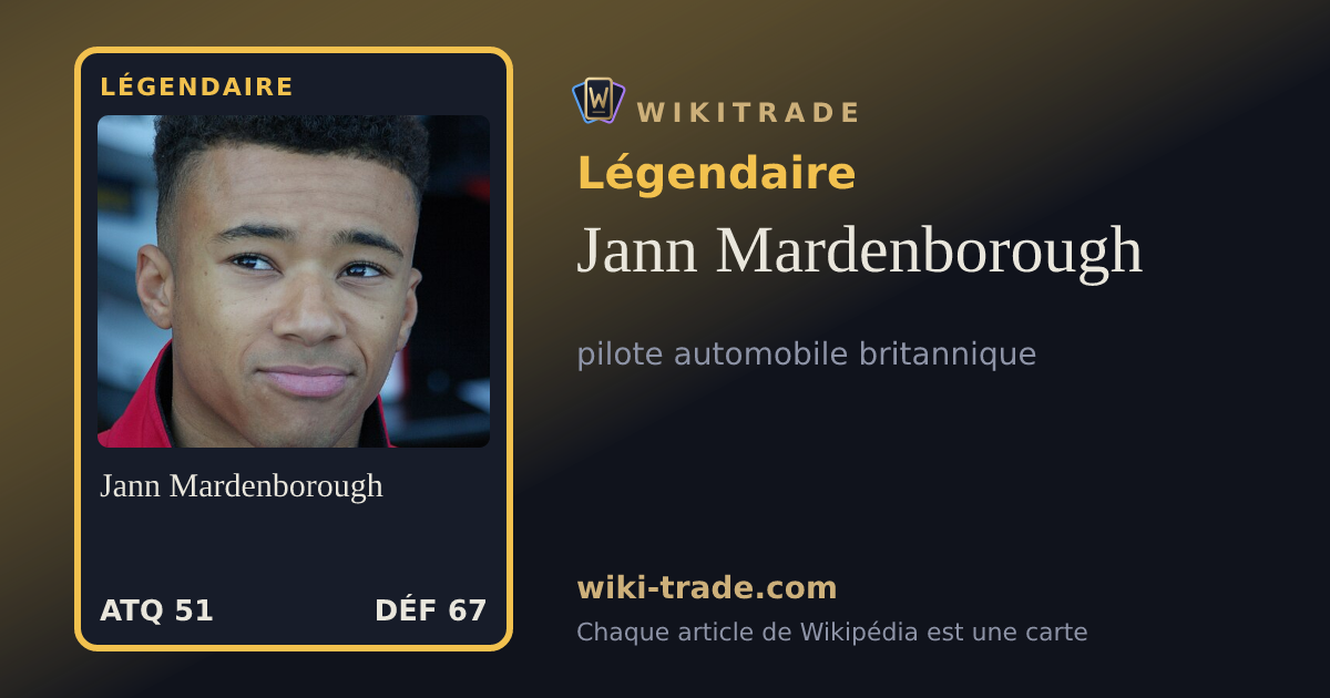 Jann Mardenborough — carte Légendaire