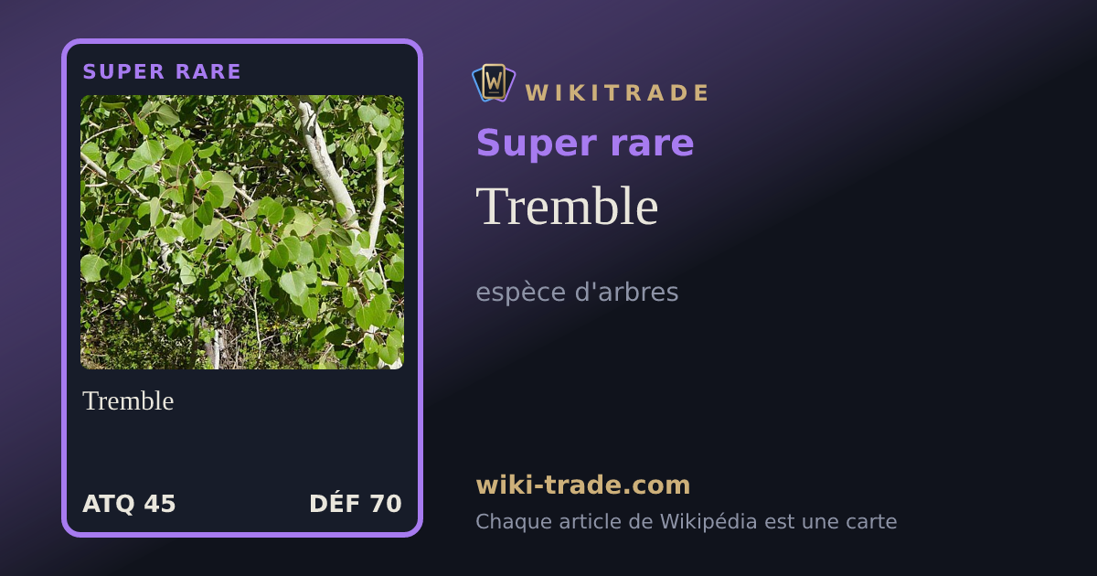 Tremble — carte Super rare