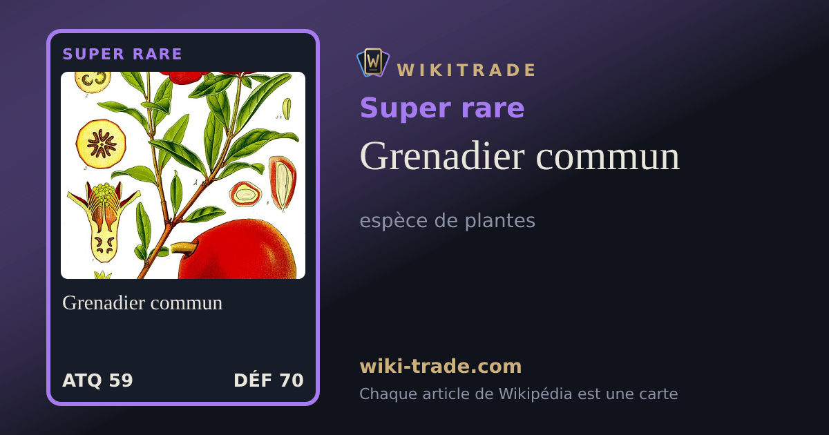 Grenadier commun — carte Super rare