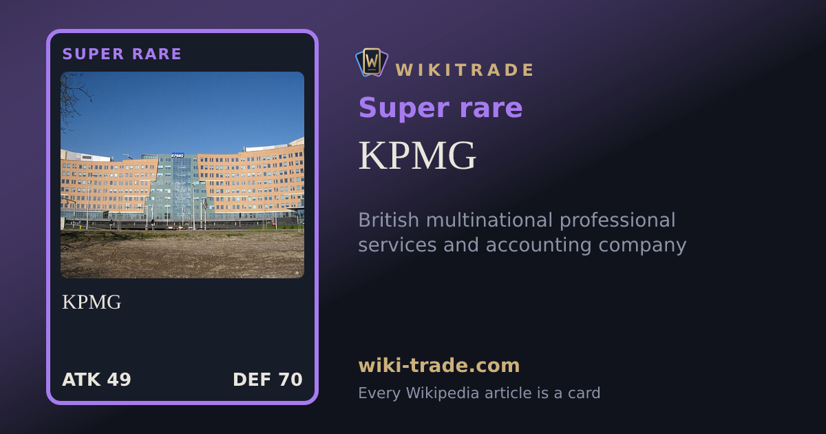 KPMG — Super rare card