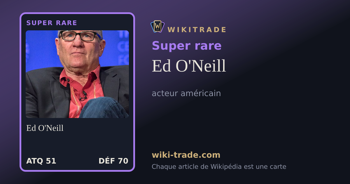 Ed O'Neill — carte Super rare