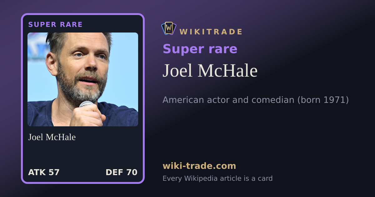 Joel McHale — Super rare card