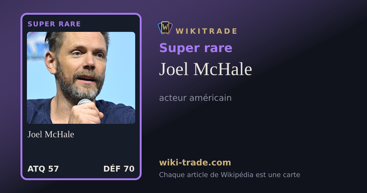 Joel McHale — carte Super rare