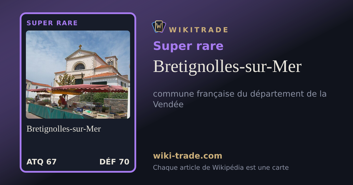 Bretignolles-sur-Mer — carte Super rare