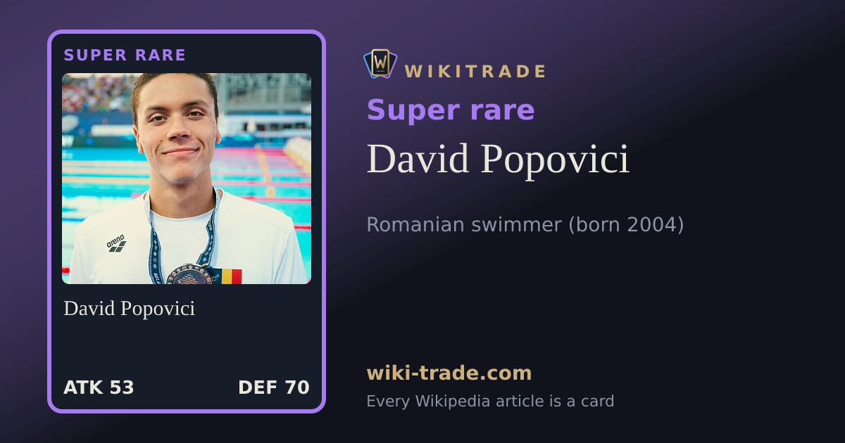 David Popovici — Super rare card