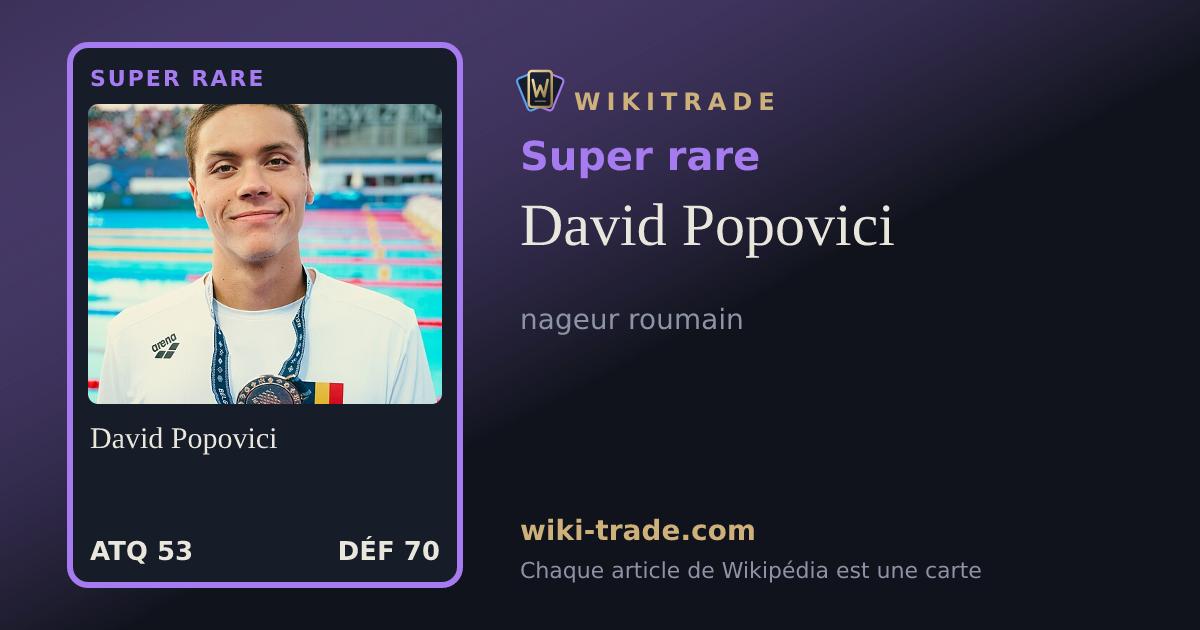 David Popovici — carte Super rare