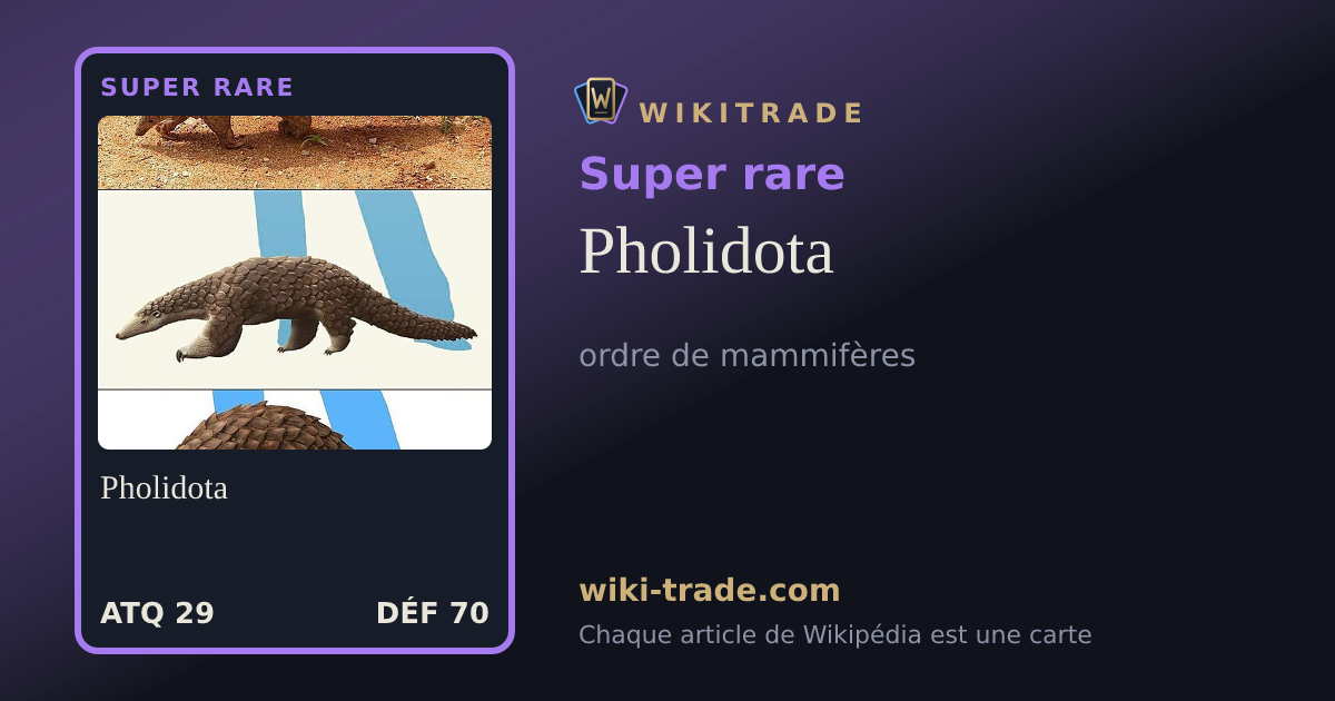 Pholidota — carte Super rare