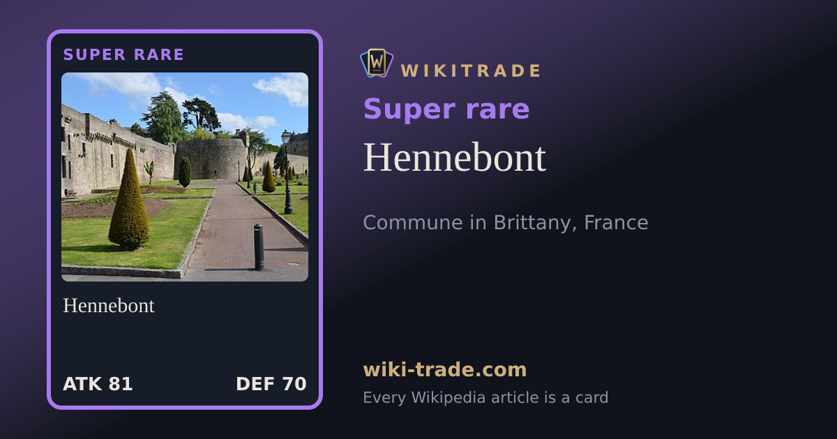 Hennebont — Super rare card