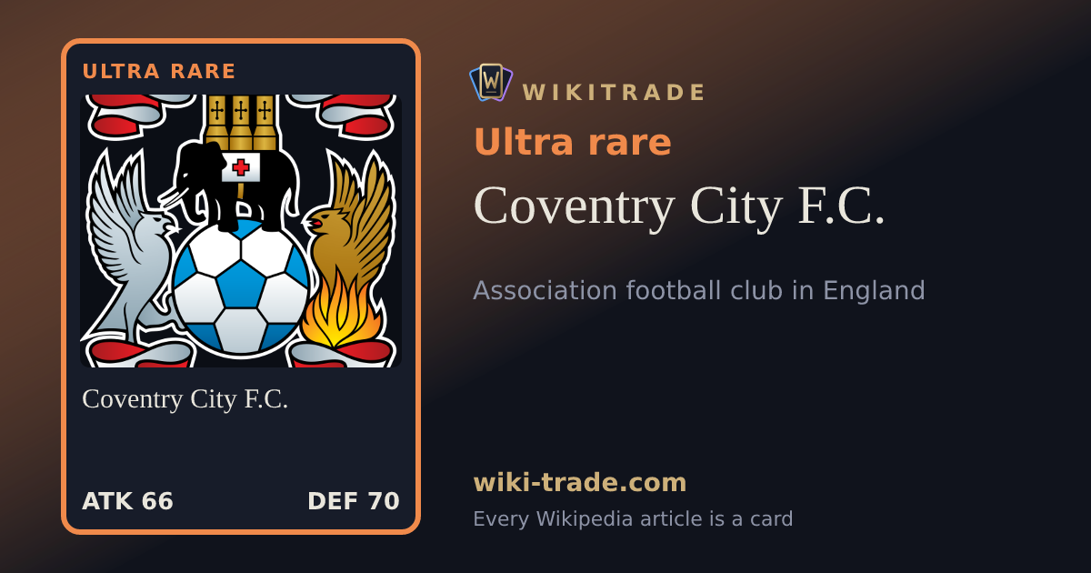 Coventry City F.C. — Ultra rare card