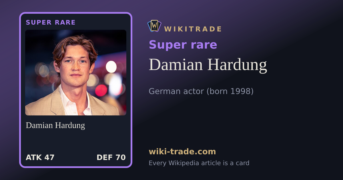 Damian Hardung — Super rare card