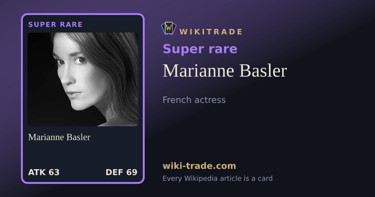 Marianne Basler — Super rare card
