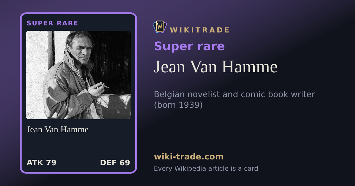 Jean Van Hamme — Super rare card