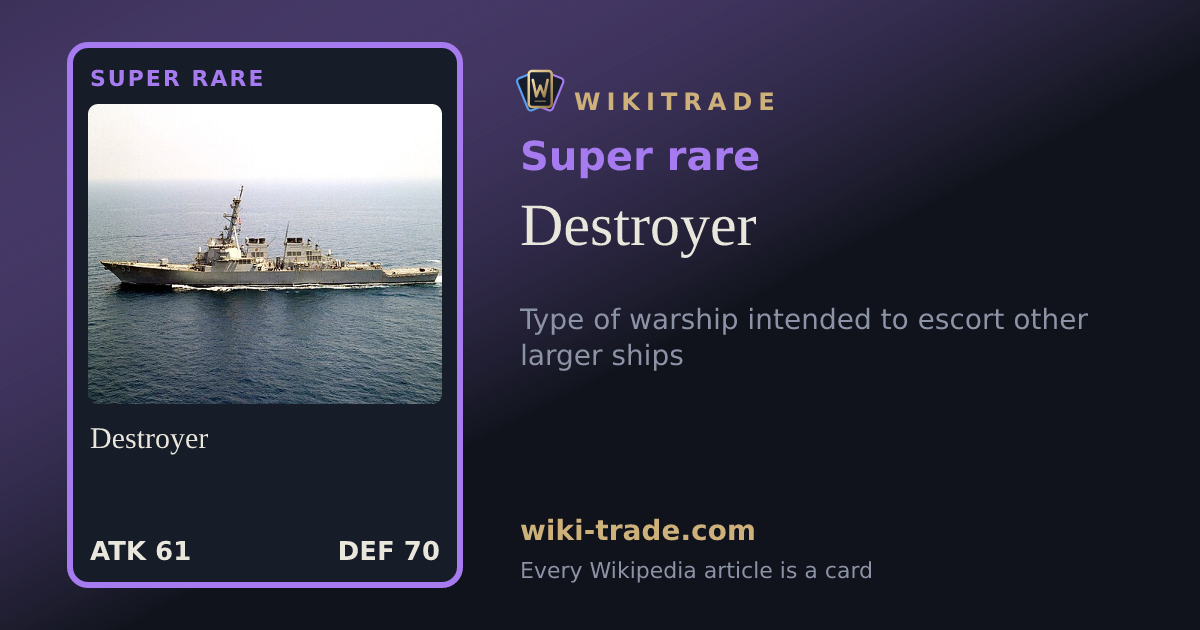 Destroyer — Super rare card