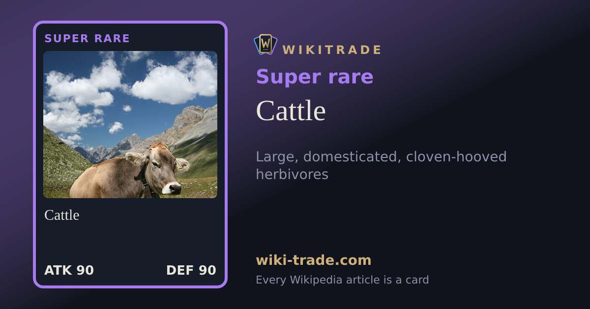 Cattle — Super rare card