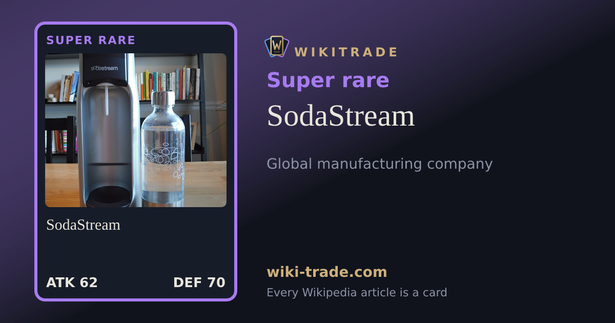 SodaStream — Super rare card