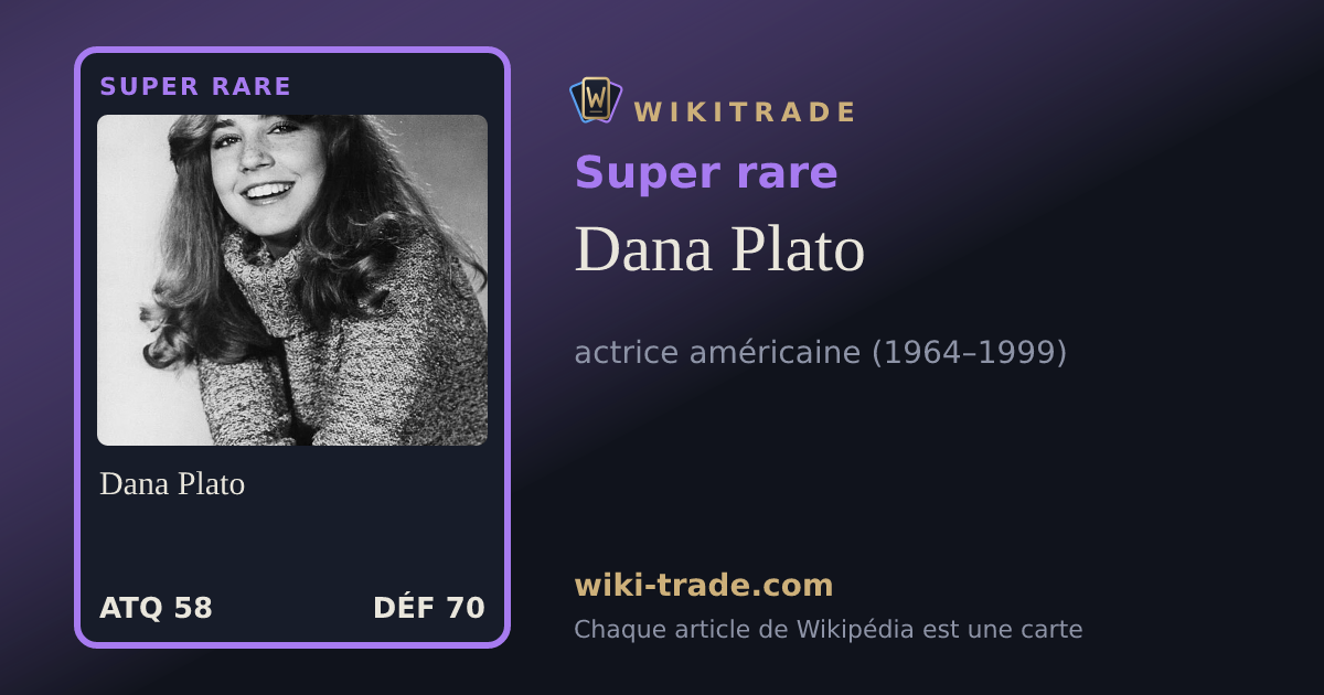 Dana Plato — carte Super rare