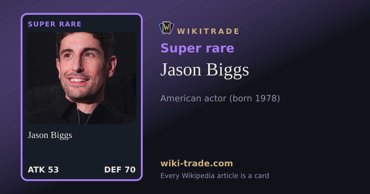 Jason Biggs — Super rare card