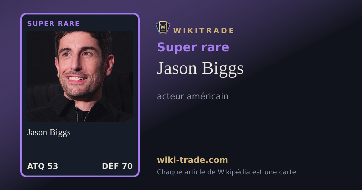 Jason Biggs — carte Super rare