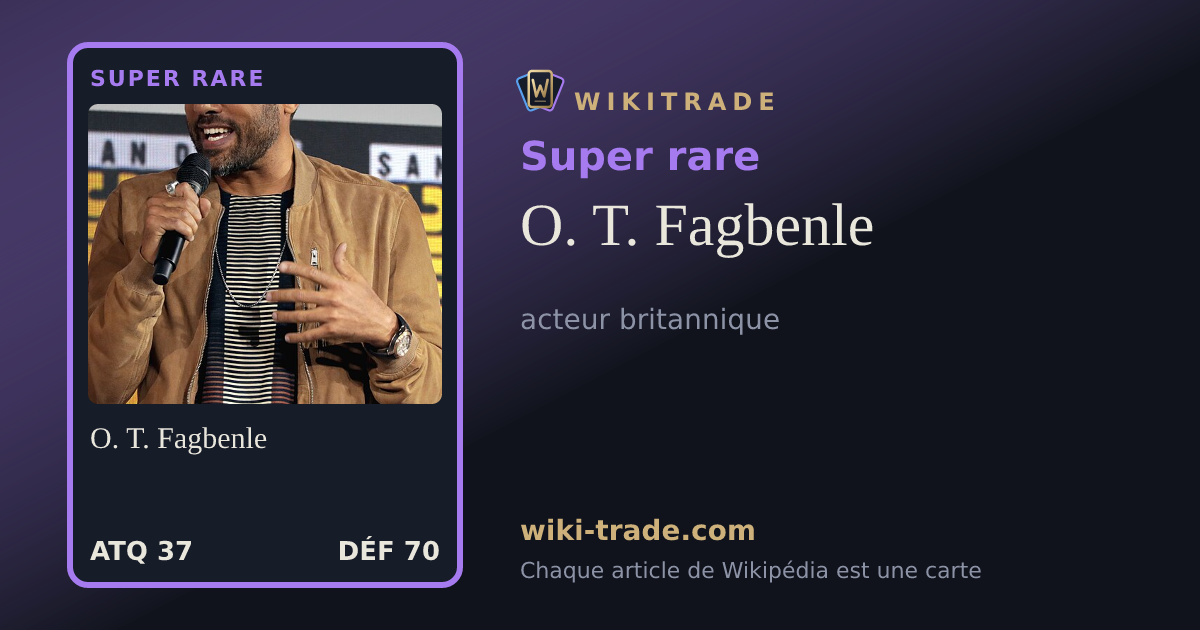 O. T. Fagbenle — carte Super rare