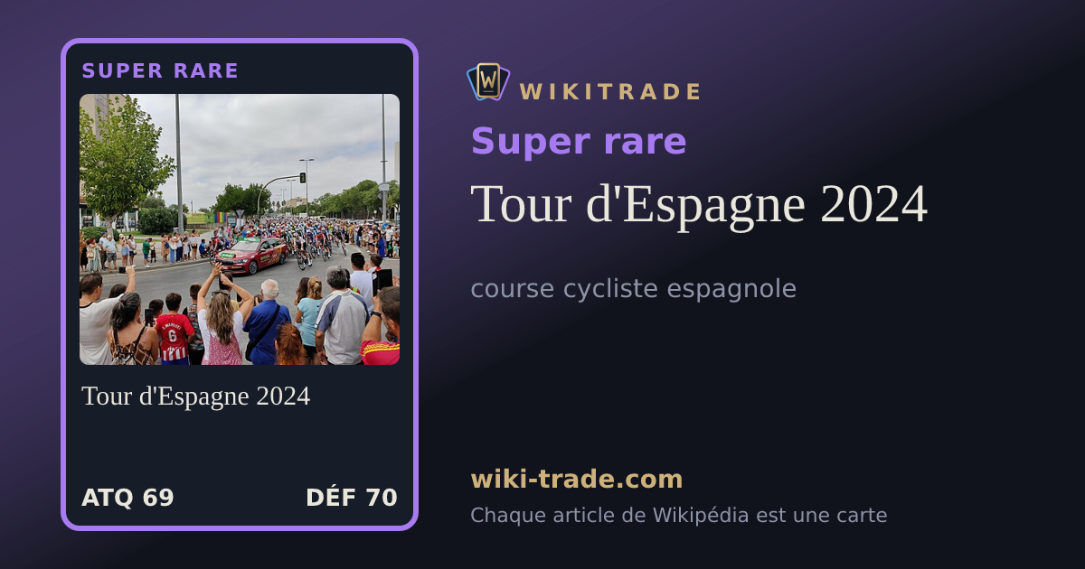 Tour d'Espagne 2024 — carte Super rare