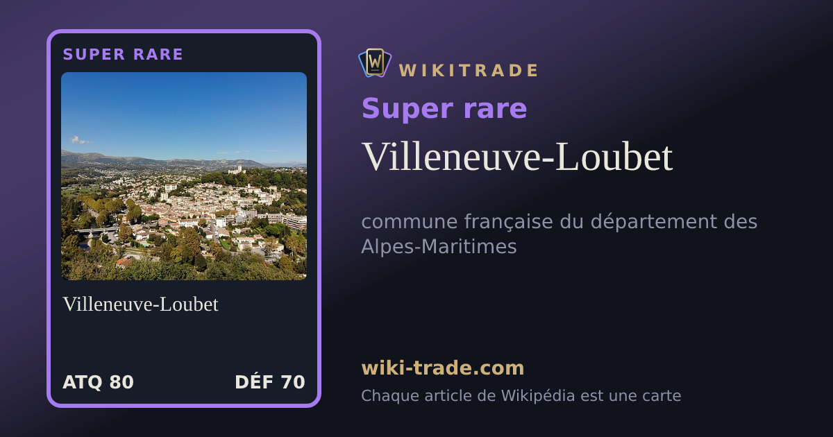 Villeneuve-Loubet — carte Super rare