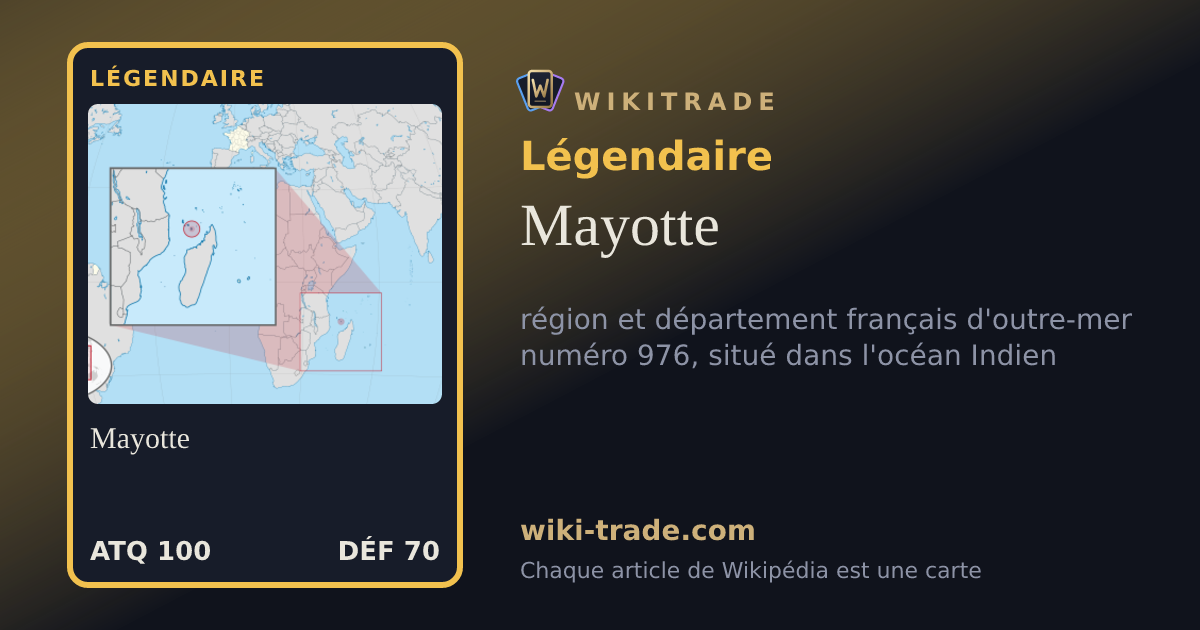 Mayotte — carte Légendaire