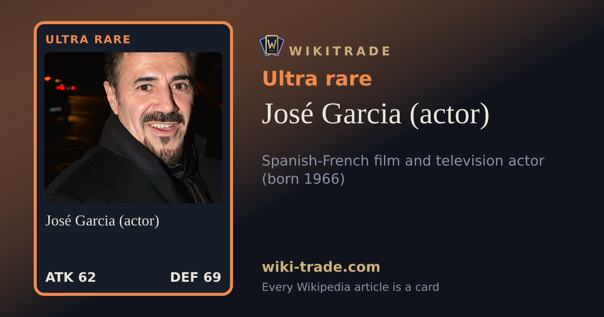 José Garcia (actor) — Ultra rare card
