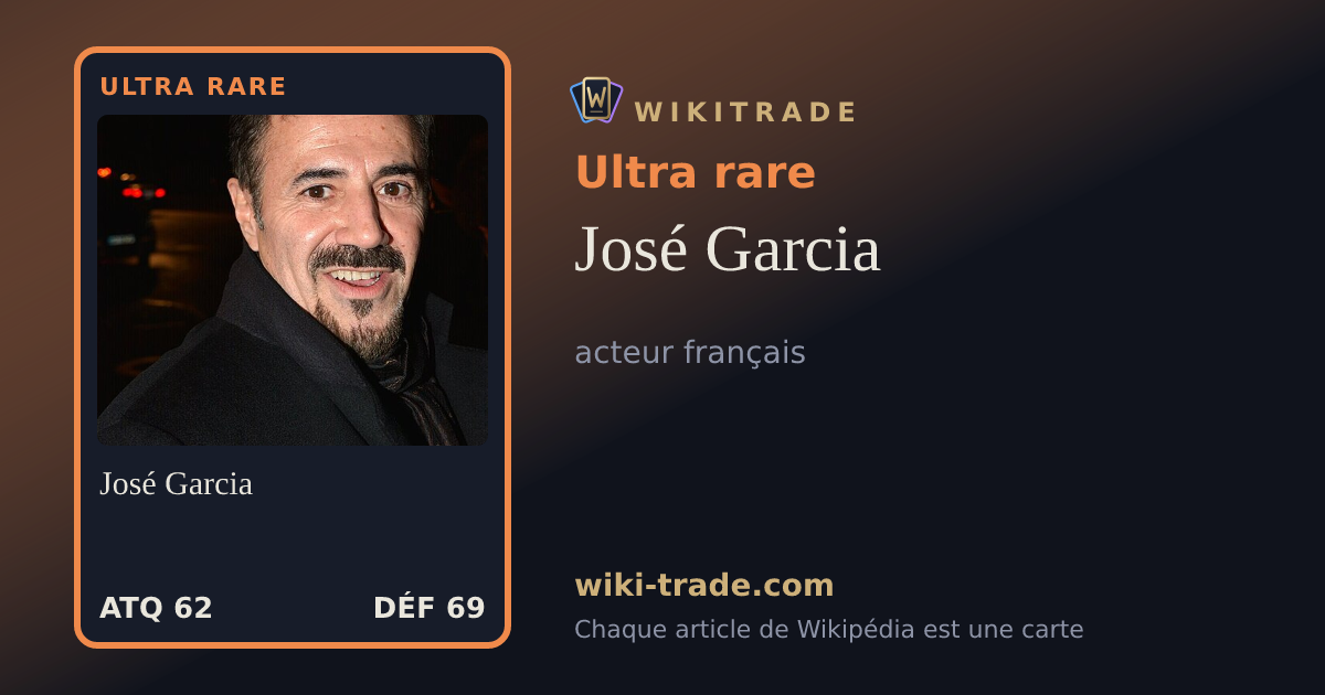 José Garcia — carte Ultra rare