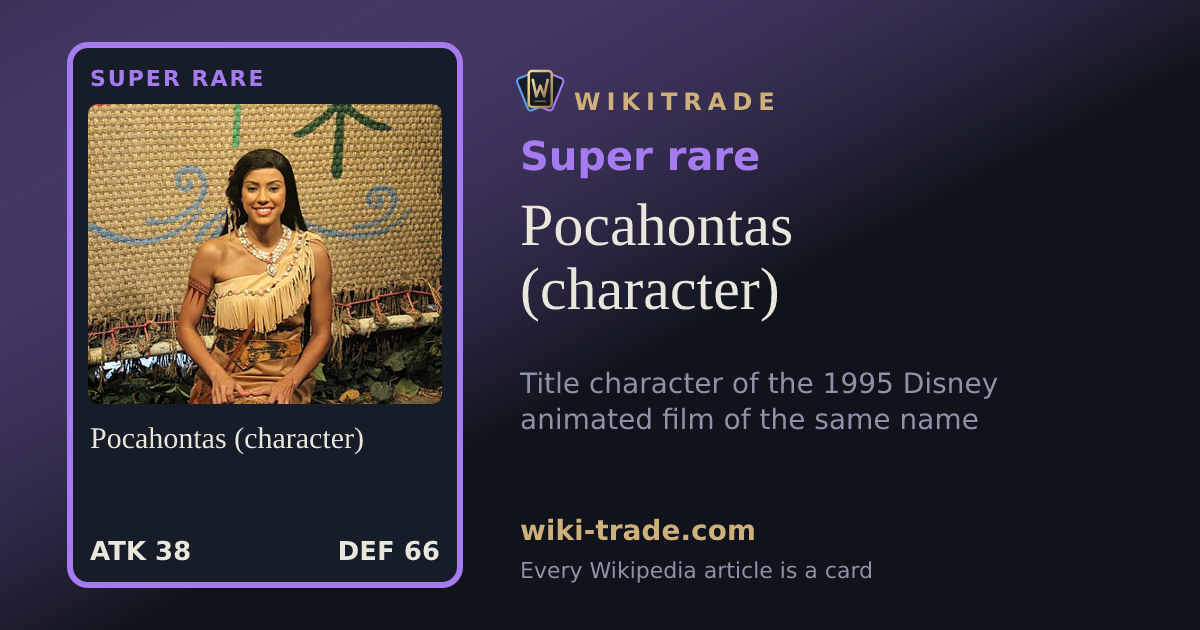 Pocahontas (character) — Super rare card