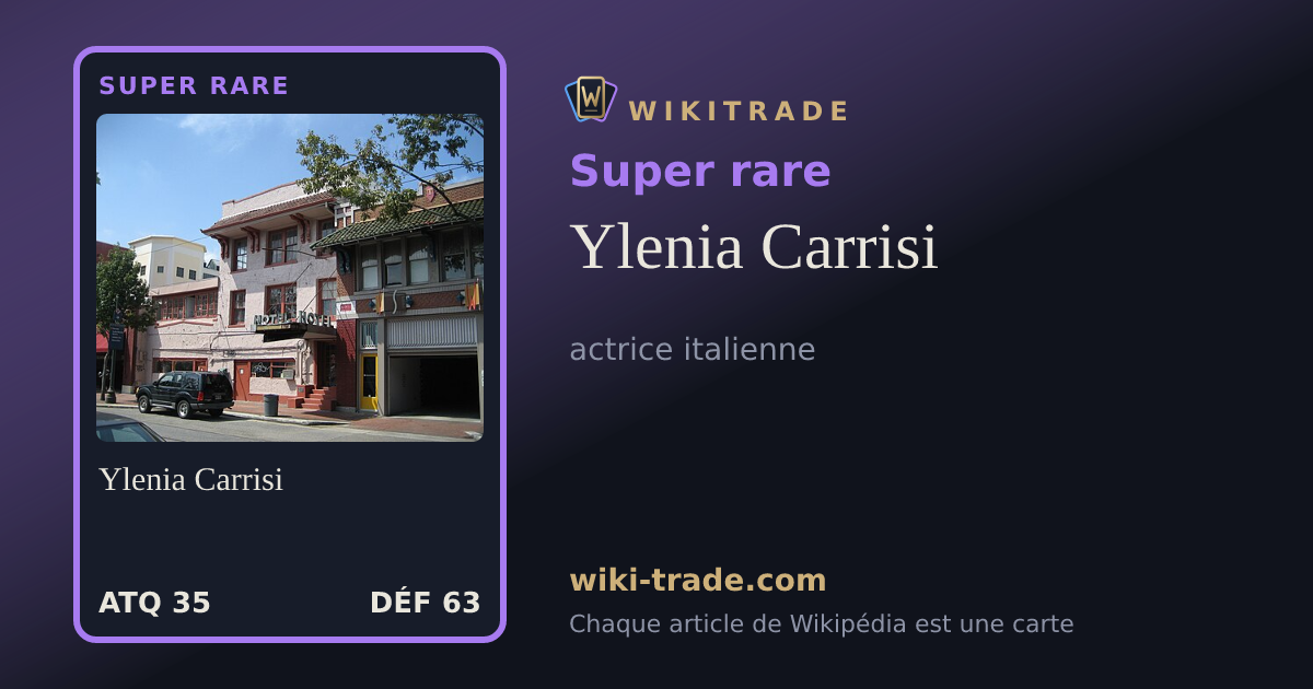 Ylenia Carrisi — carte Super rare