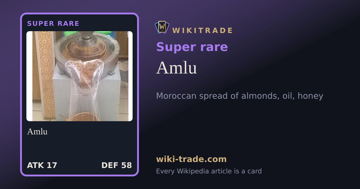 Amlu — Super rare card