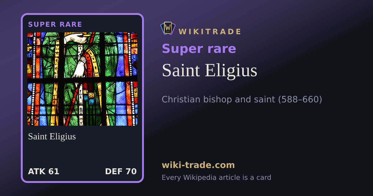 Saint Eligius — Super rare card