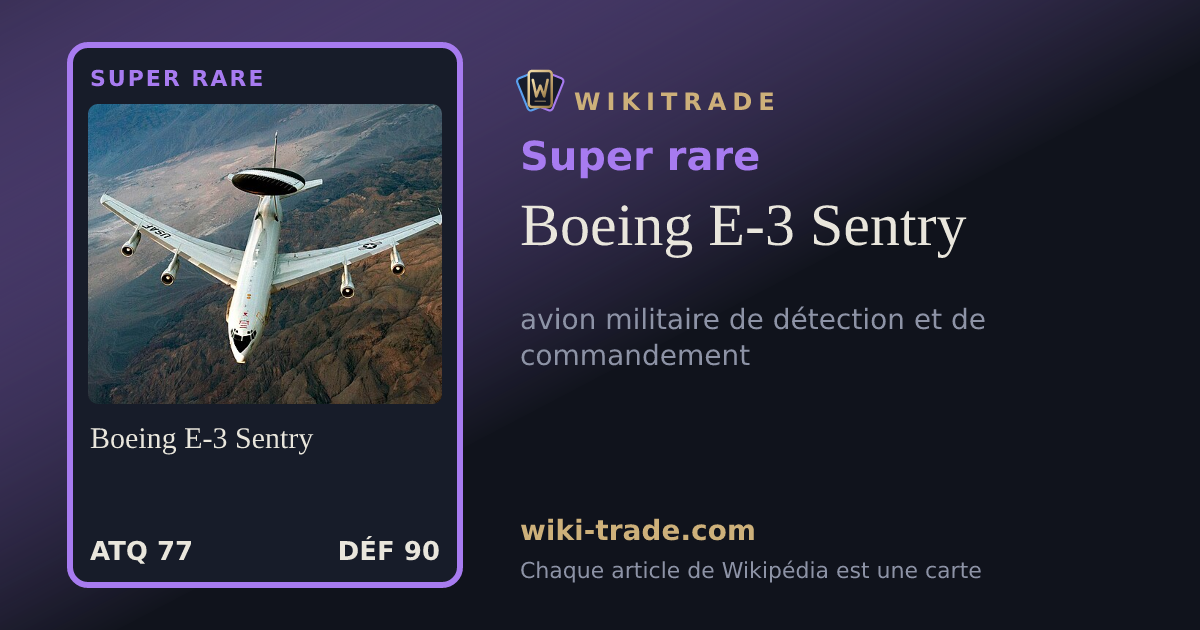 Boeing E-3 Sentry — carte Super rare